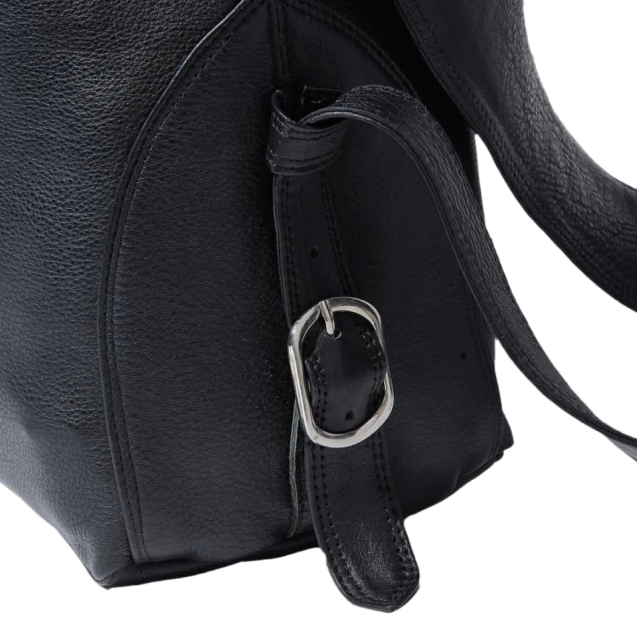 GV Gallery Raspberry Script Leather Shoulder Bag