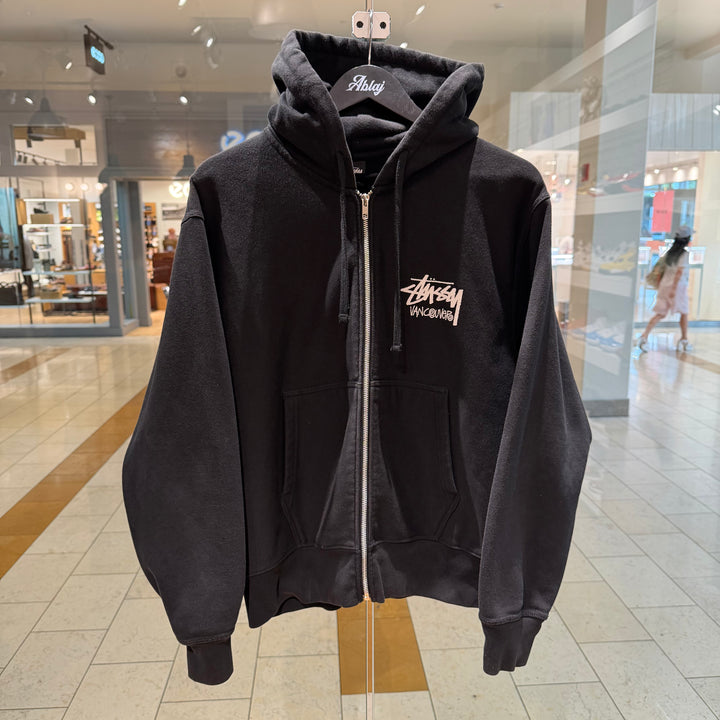 Stussy Vancouver Zip Hoodie Black (PREOWNED)