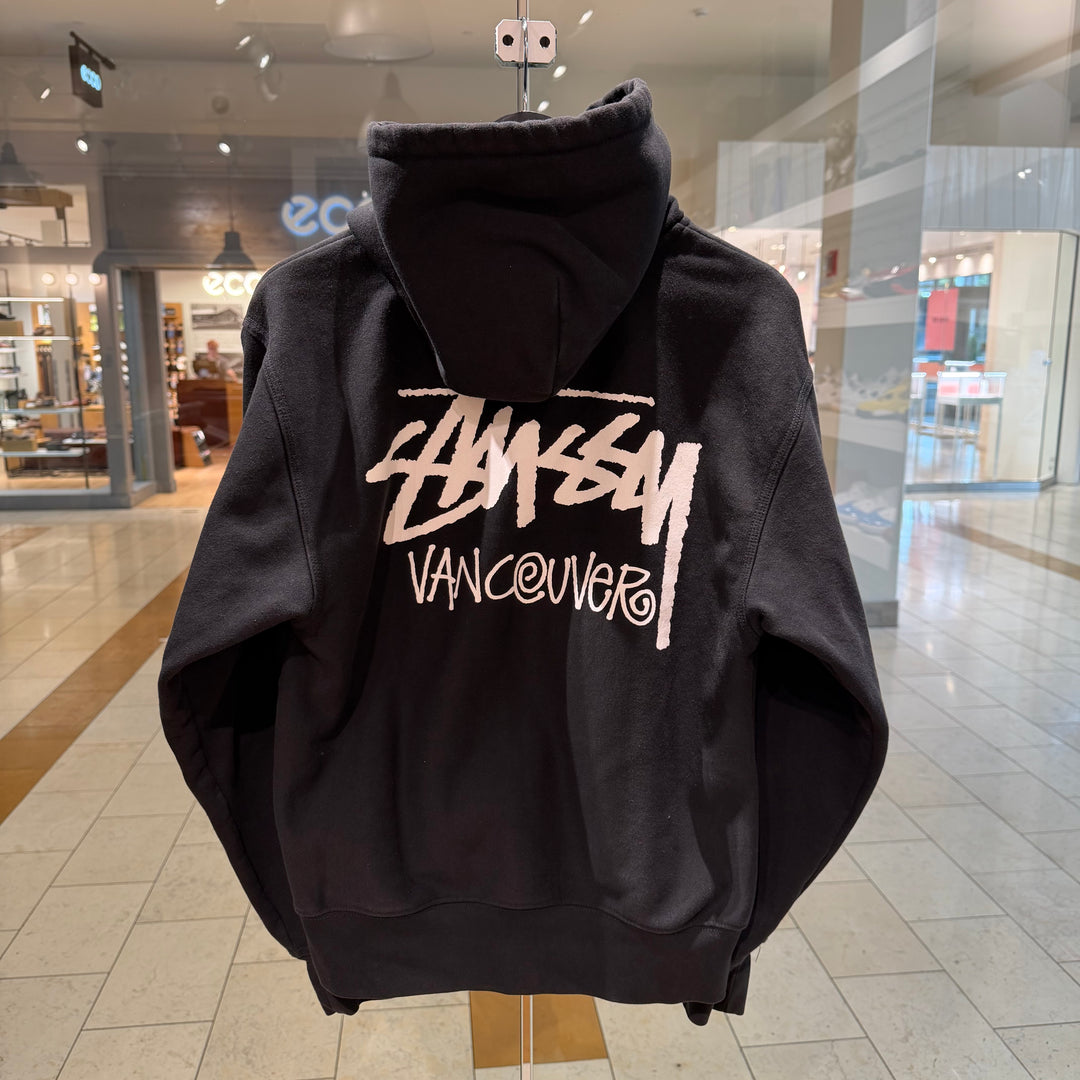 Stussy Vancouver Zip Hoodie Black (PREOWNED)