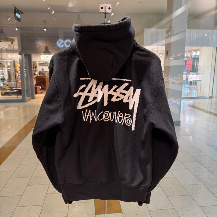 Stussy Vancouver Zip Hoodie Black (PREOWNED)