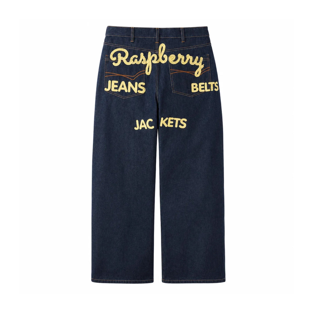 GV Gallery Raspberry Belt Jeans Dark Blue