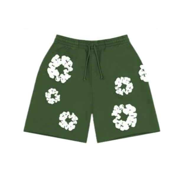 Denim Tears Cotton Wreath Shorts Green