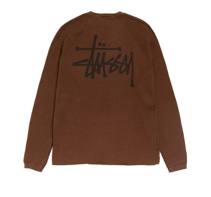 Stussy Raglan L/S Crew Brown