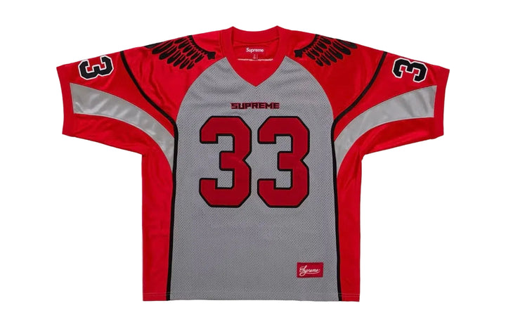 Supreme Wings SS26 Football Jersey Grey