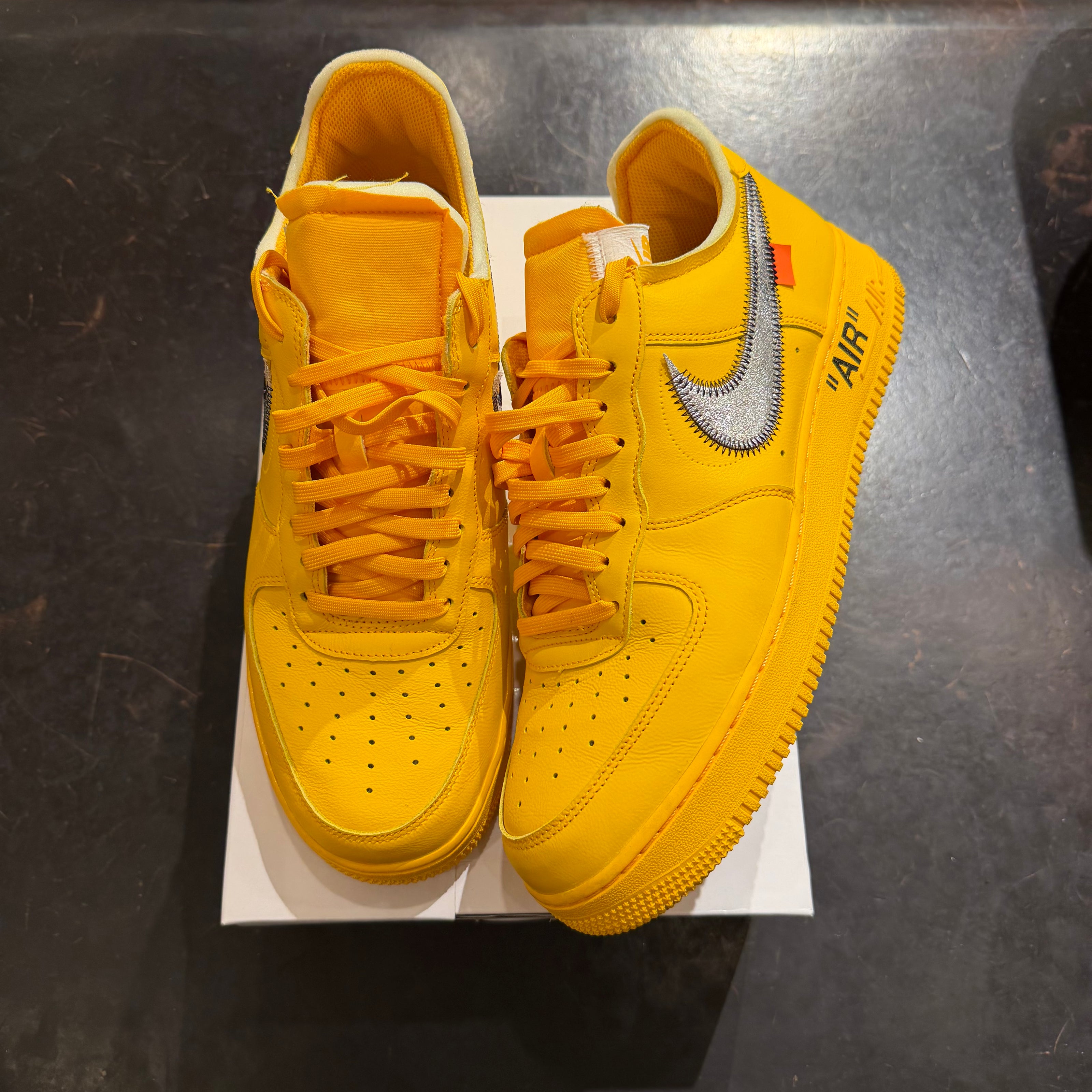 Nike Air Force 1 Low Off-White ICA University Gold (PREOWNED)