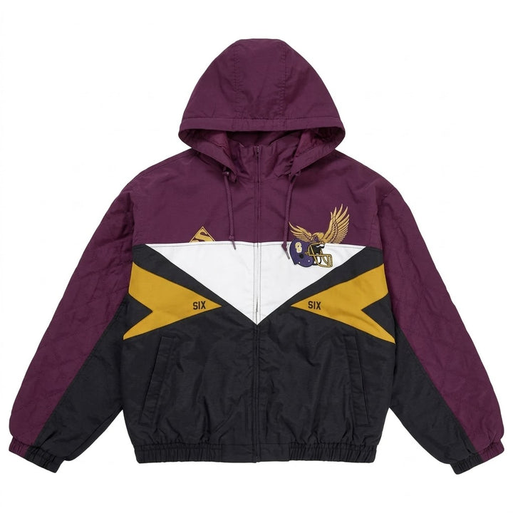Supreme MM6 Maison Margiela Split Stadium Jacket Burgundy