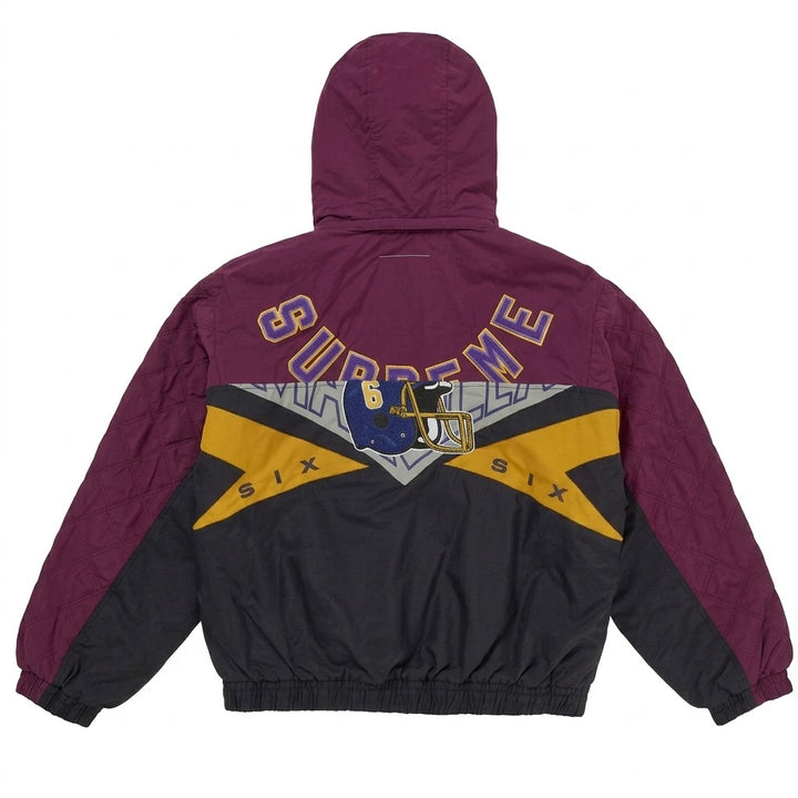 Supreme MM6 Maison Margiela Split Stadium Jacket Burgundy