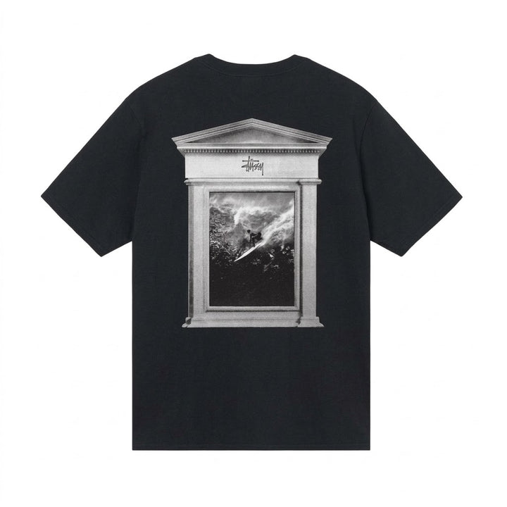 Stussy Surf Tomb Pigment Dyed Tee Black