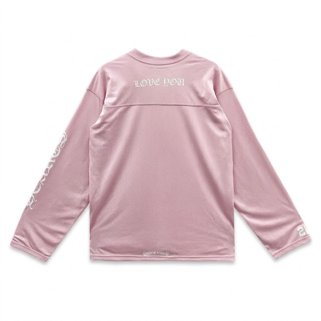 Chrome Hearts Love You Pink Mesh Jersey (Worn x1)