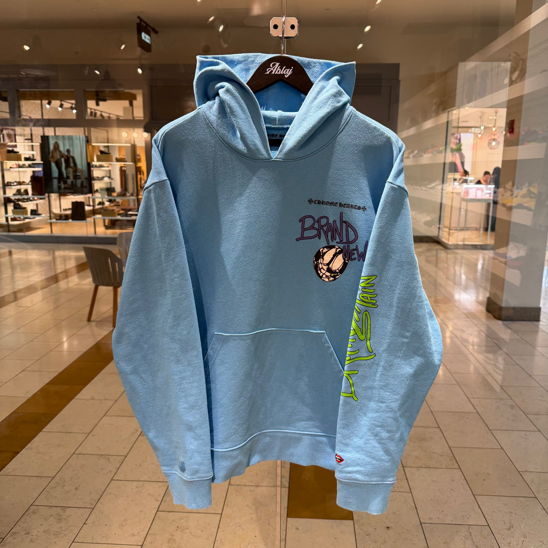 Chrome Hearts Matty Boy Brain Hoodie Blue (PREOWNED)