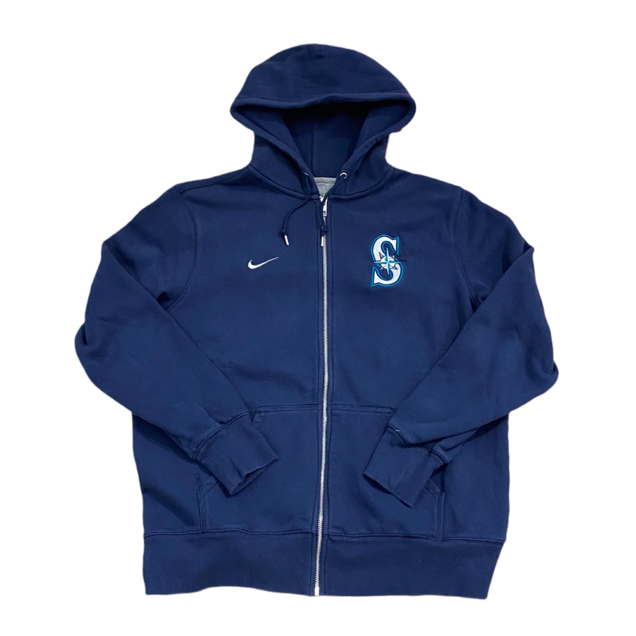 Seattle Mariners x Nike Vintage Navy ZIp Up Hoodie (PREOWNED)