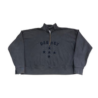 Basketcase Black Spell Out Quarter Zip