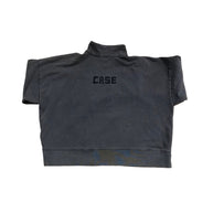 Basketcase Black Spell Out Quarter Zip