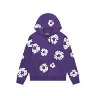 Denim Tears Cotton Wreath Zip Hoodie Purple