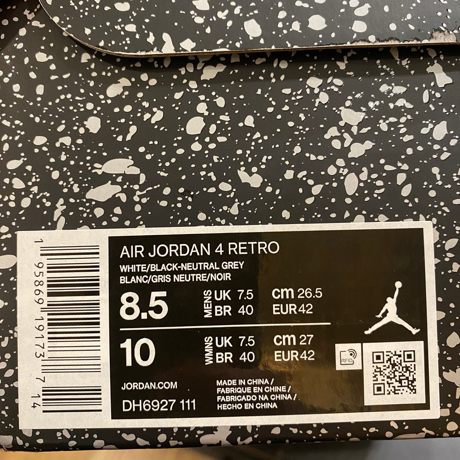 Jordan 4 Retro Military Black (PREOWNED)