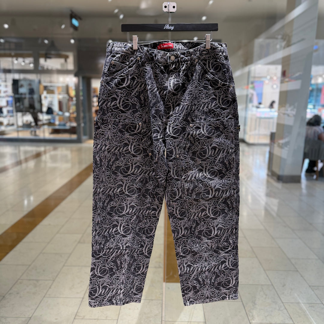Supreme Script Jacquard Double Knee Painter Pants (PREOWNED)