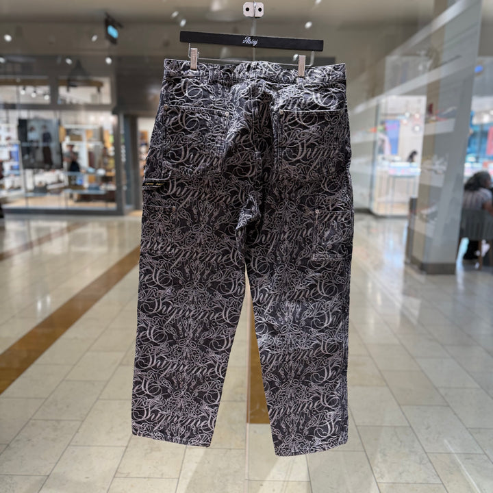 Supreme Script Jacquard Double Knee Painter Pants (PREOWNED)