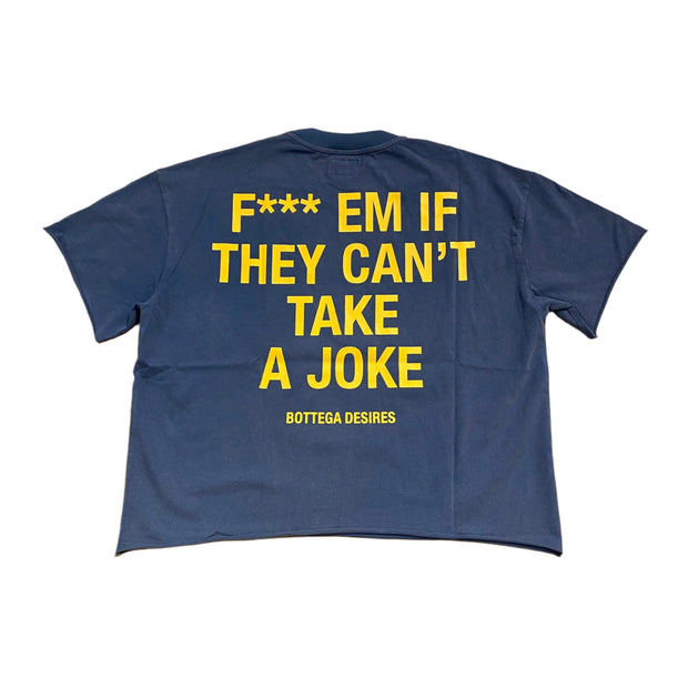 Bottega Desires Fuck Em Tee Blue