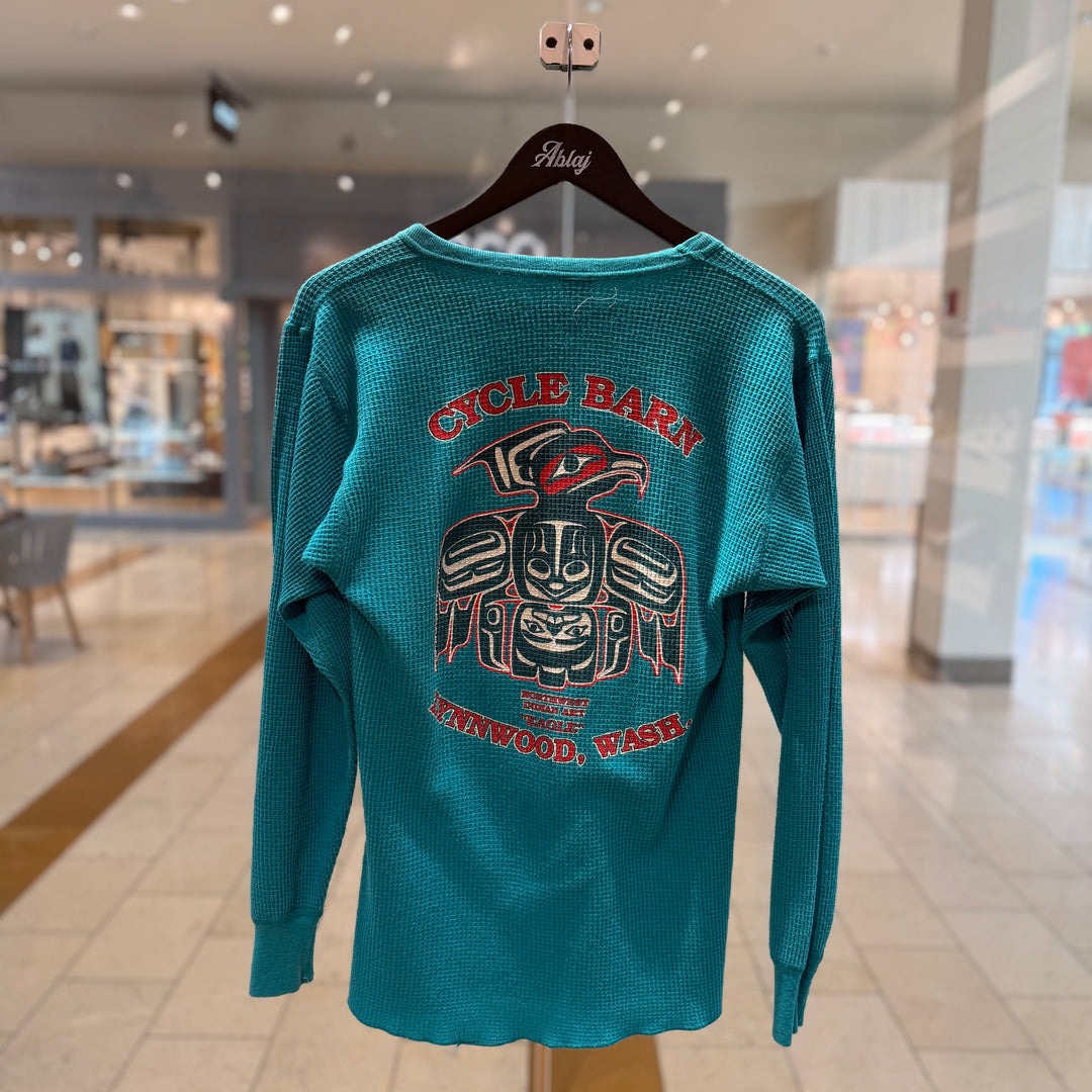 Harley Davidson Vintage 1990s Flame Thermal Longsleeve