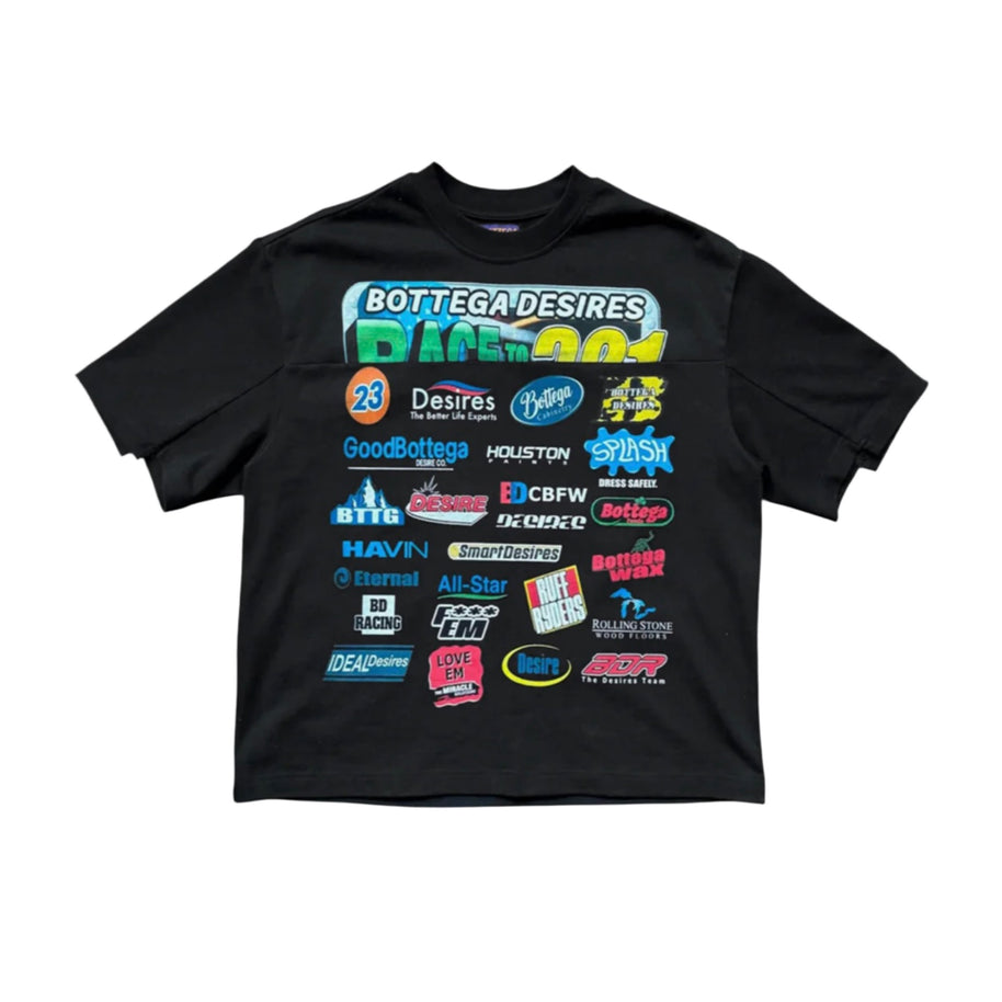 Bottega Desires Race T-Shirt Black