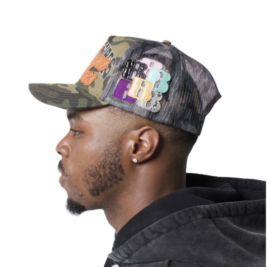Bottega Desires Trucker Hat (Camo)