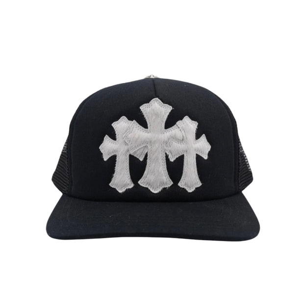 Chrome Hearts Pony Hair Cross Patch Trucker Hat