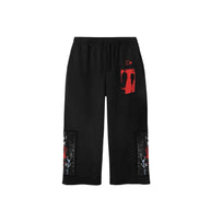 Daven Homme Uncharted Black Applique Sweatpants