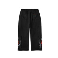 Daven Homme Uncharted Black Applique Sweatpants