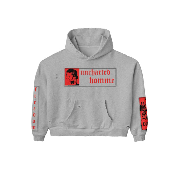 Daven Homme Uncharted Ash Applique Hoodie