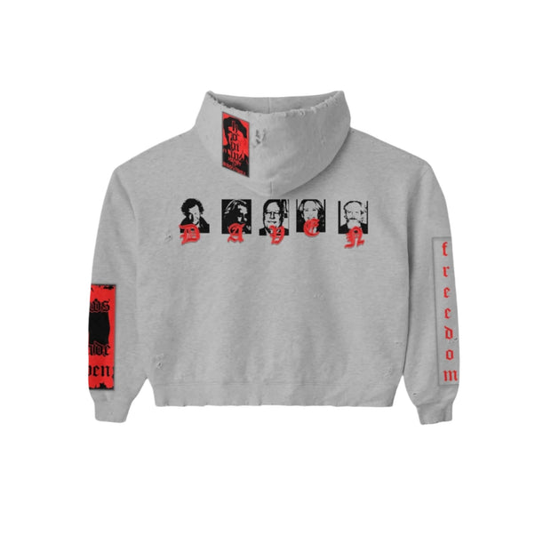 Daven Homme Uncharted Ash Applique Hoodie