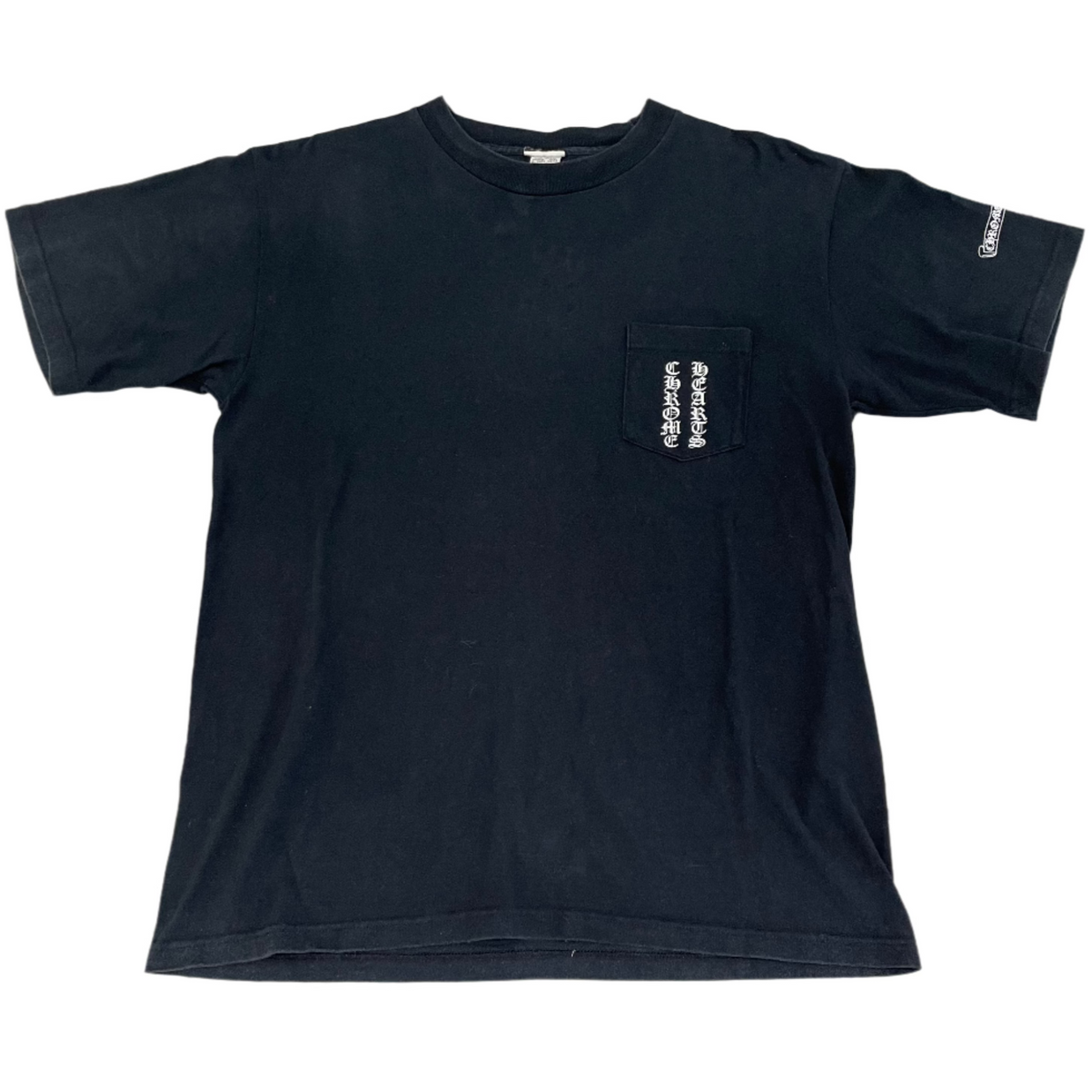 Chrome Hearts Black Vintage 90s Scroll Pocket Tee (PREOWNED)