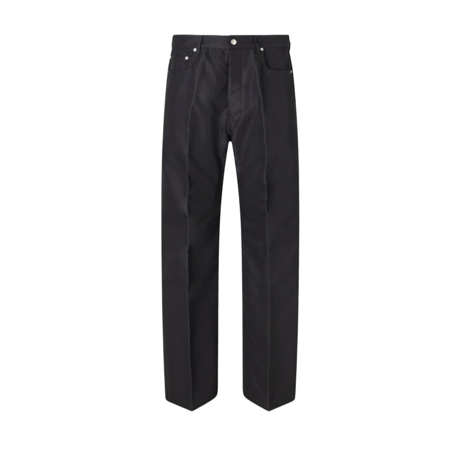 Rick Owens Geth Straight-Leg Organic Cotton-Blend Canvas Trousers