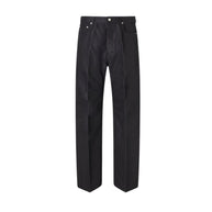 Rick Owens Geth Straight-Leg Organic Cotton-Blend Canvas Trousers