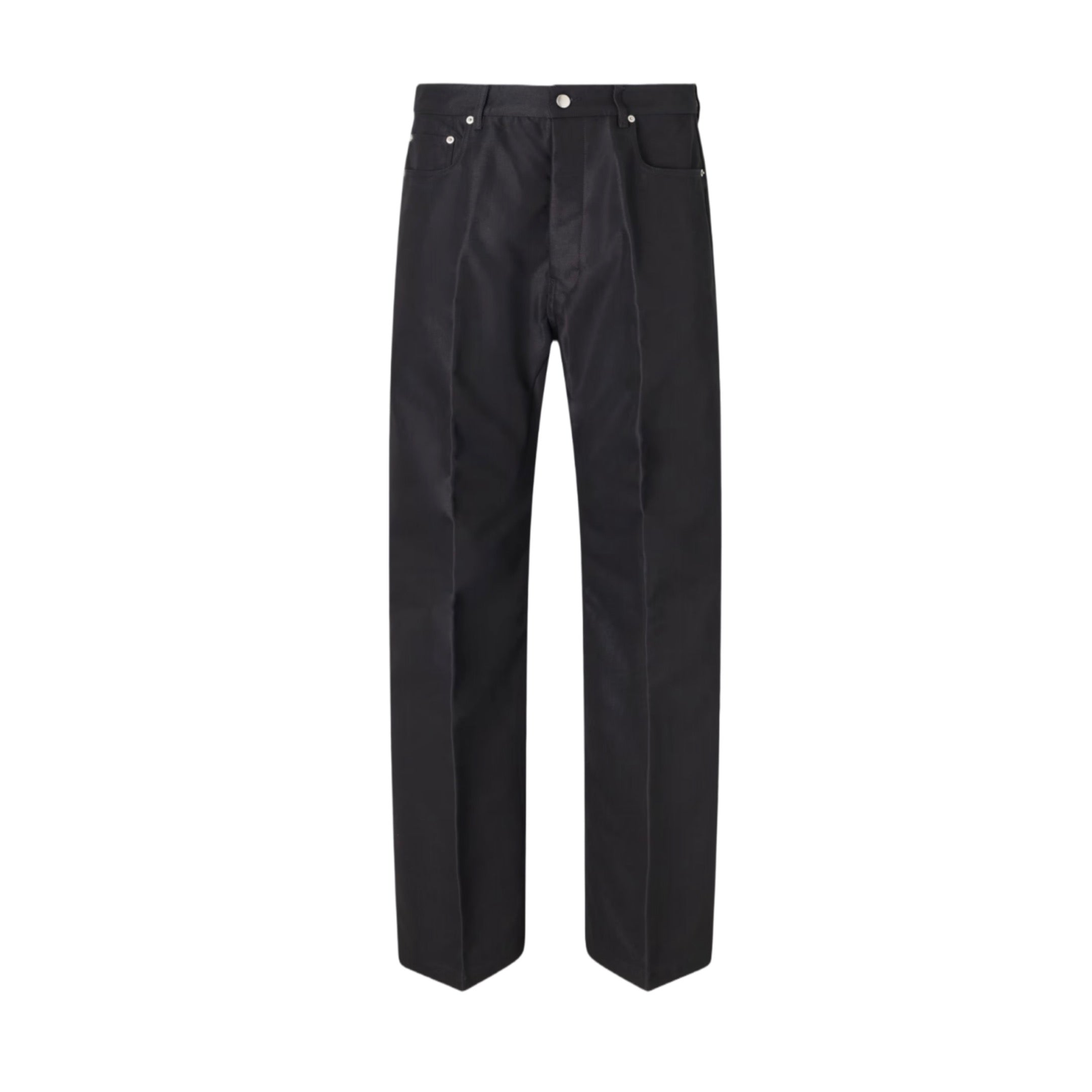 Rick Owens Geth Straight-Leg Organic Cotton-Blend Canvas Trousers