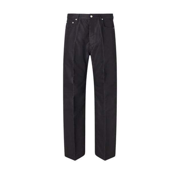 Rick Owens Geth Straight-Leg Organic Cotton-Blend Canvas Trousers