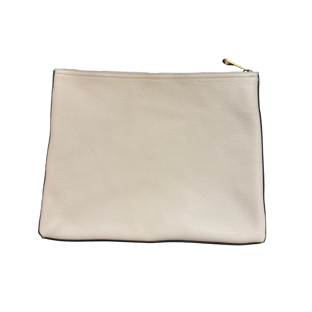 Gucci Web Print Leather Pouch (PREOWNED)