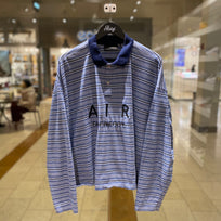 GV Gallery Air Raspberry Long Sleeve Polo Aqua (PREOWNED)