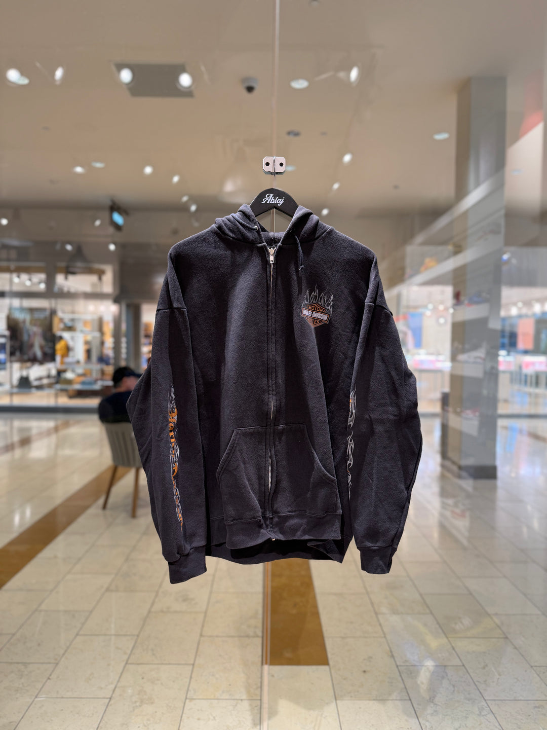 Harley Davidson Vintage Oakland CA Zip-Up Hoodie