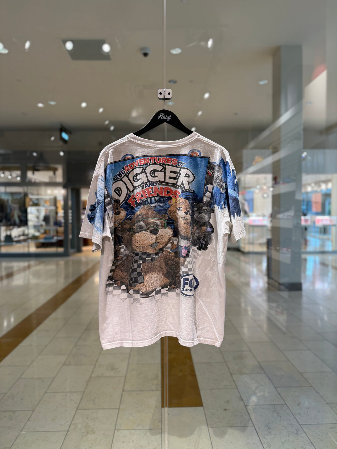Vintage Chase Nascar AOP Fox Sports T-Shirt