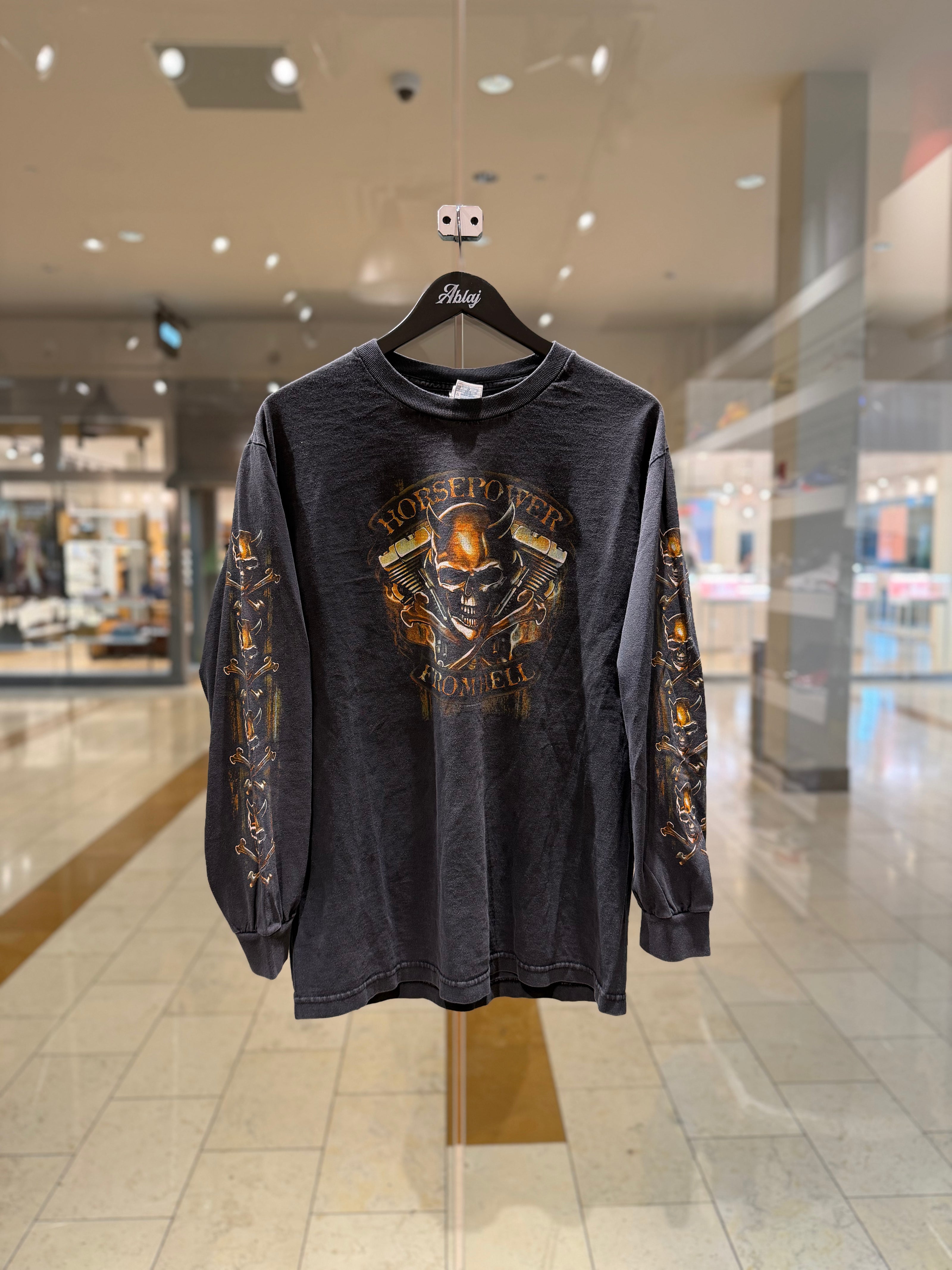 Horsepower From Hell Skull Vintage 2007 Longsleeve