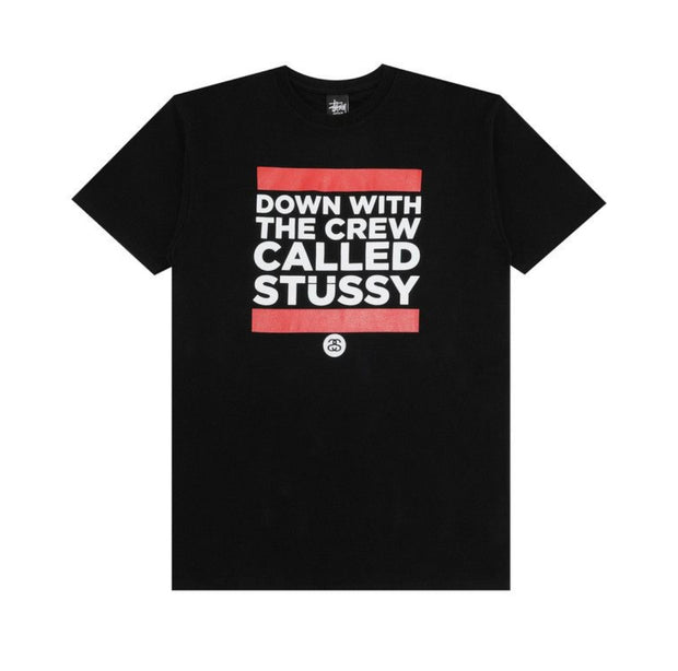 Stussy Down With The Crew Tee Black