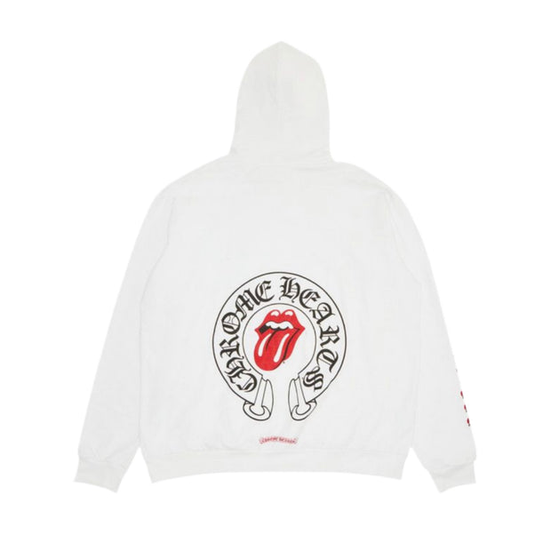 Chrome Hearts White Rolling Stones Hoodie (PREOWNED)