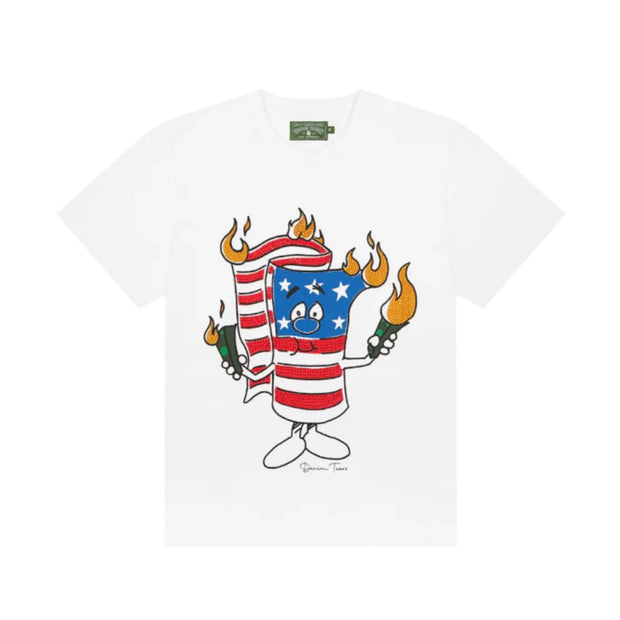 Denim Tears Fire Cracker Tee White