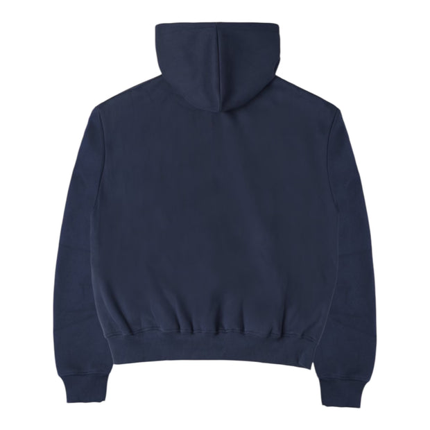 No Feelings Navy 4PF Zip Up Hoodie