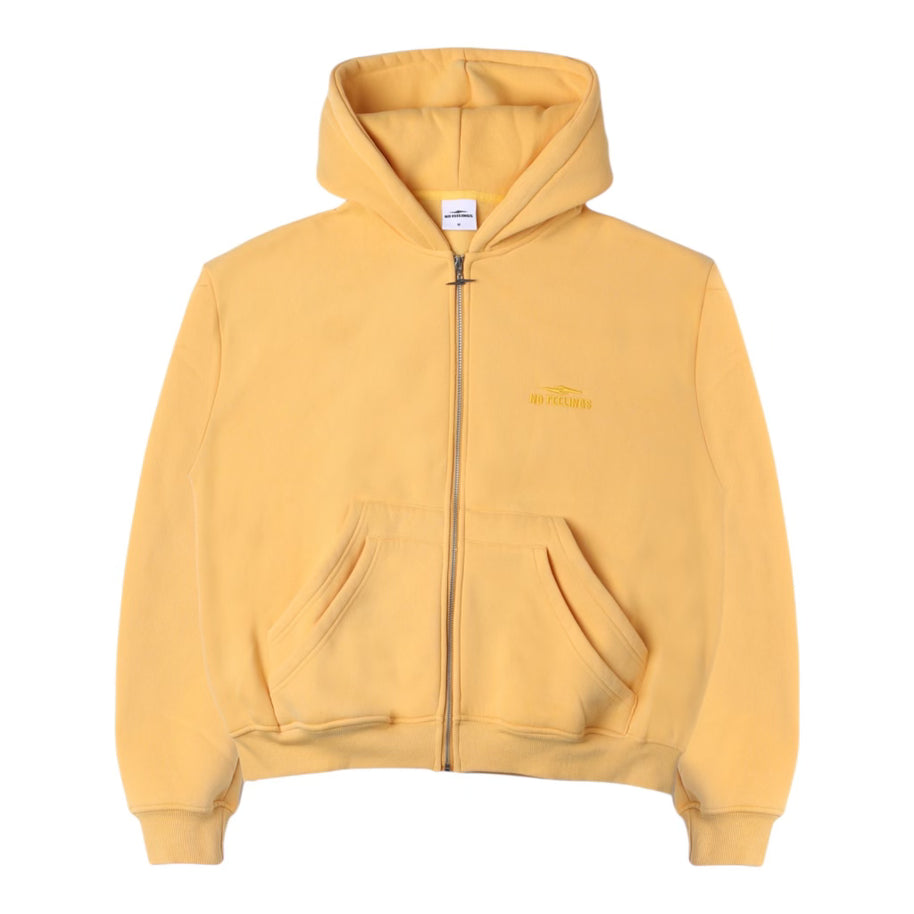 No Feelings Banana Yellow 4PF Zip Up Hoodie