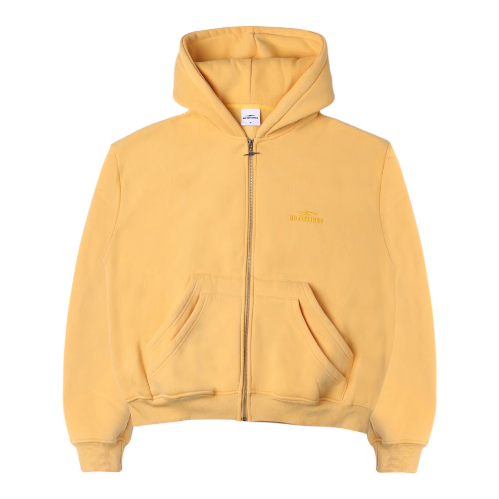 No Feelings Banana Yellow 4PF Zip Up Hoodie