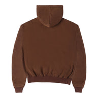 No Feelings Brown 4PF Zip Up Hoodie