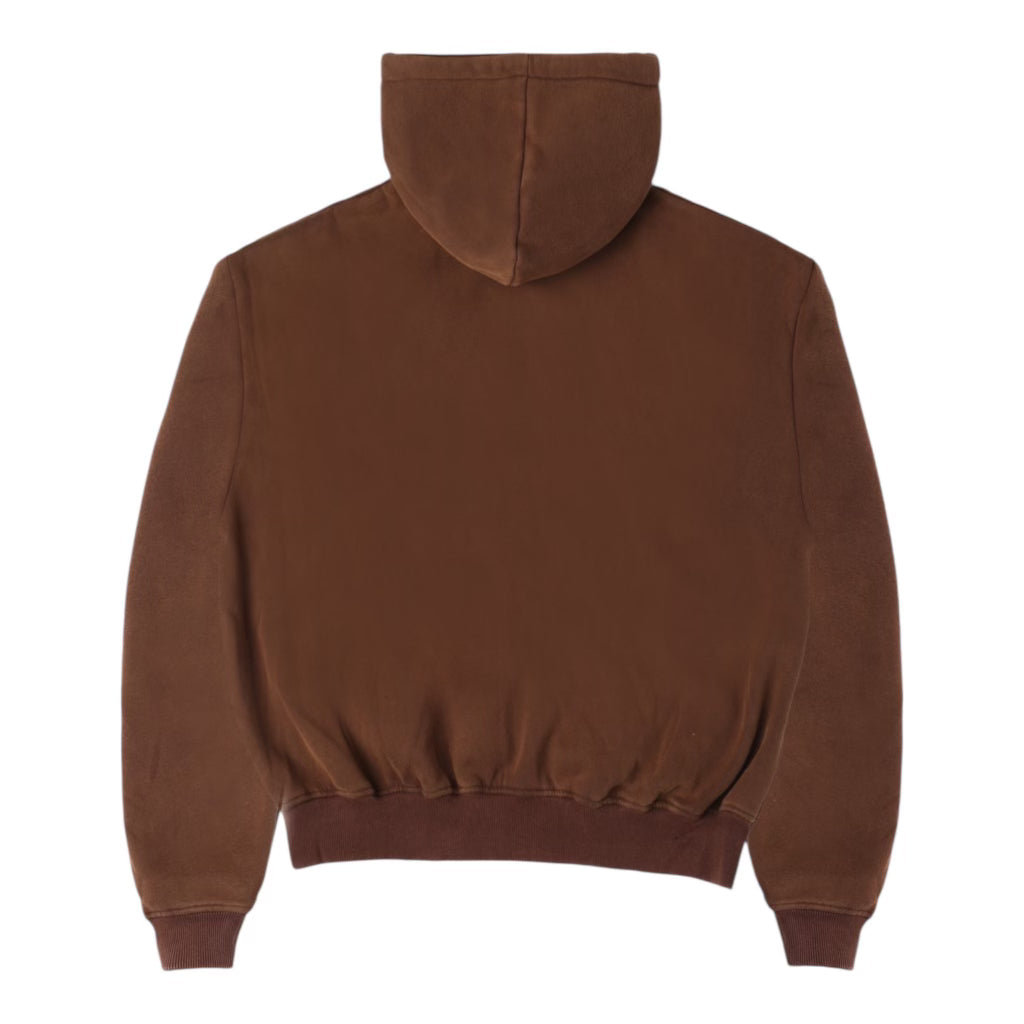 No Feelings Brown 4PF Zip Up Hoodie