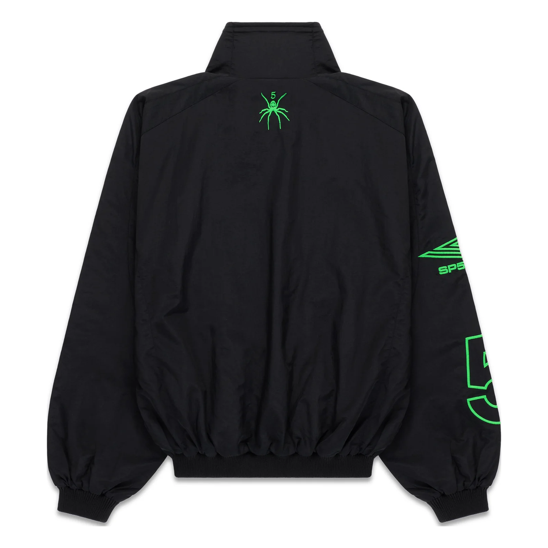 SP5DER Script Warm Up Jacket Black