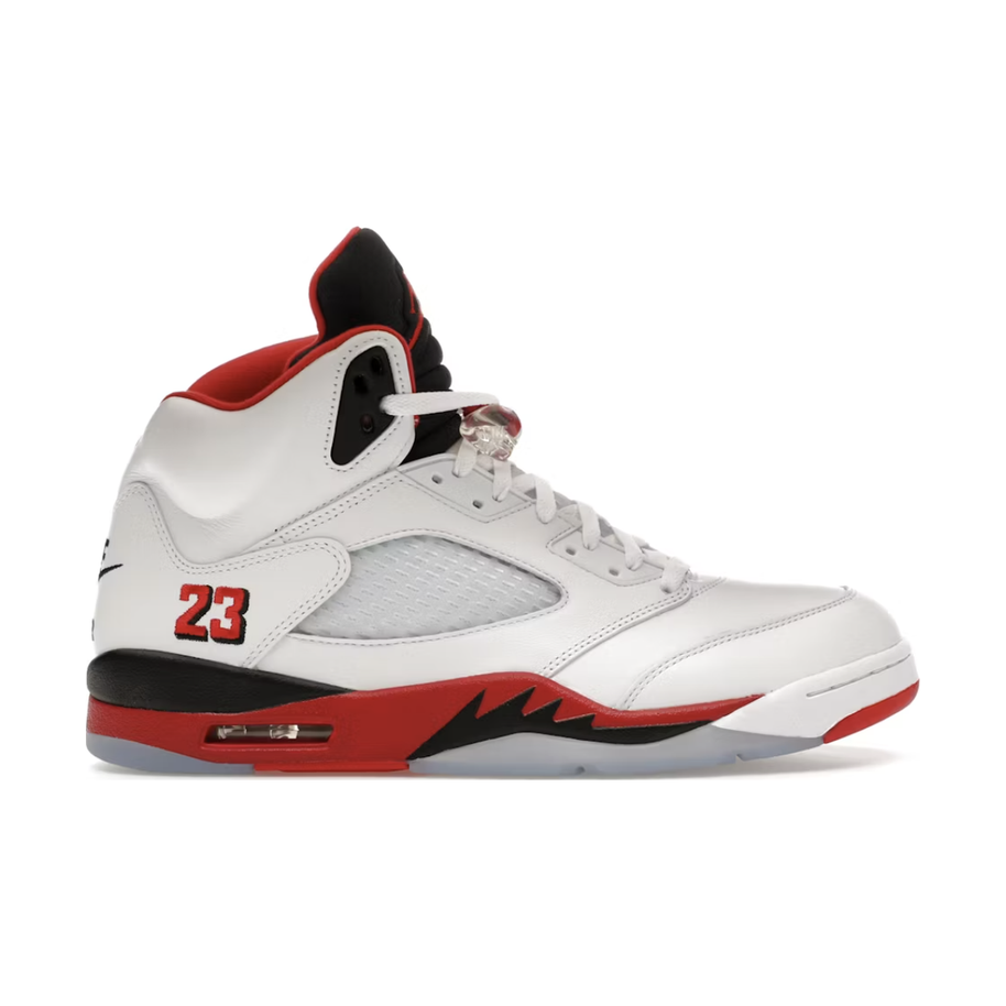 Jordan 5 Retro Fire Red Black Tongue (2025)